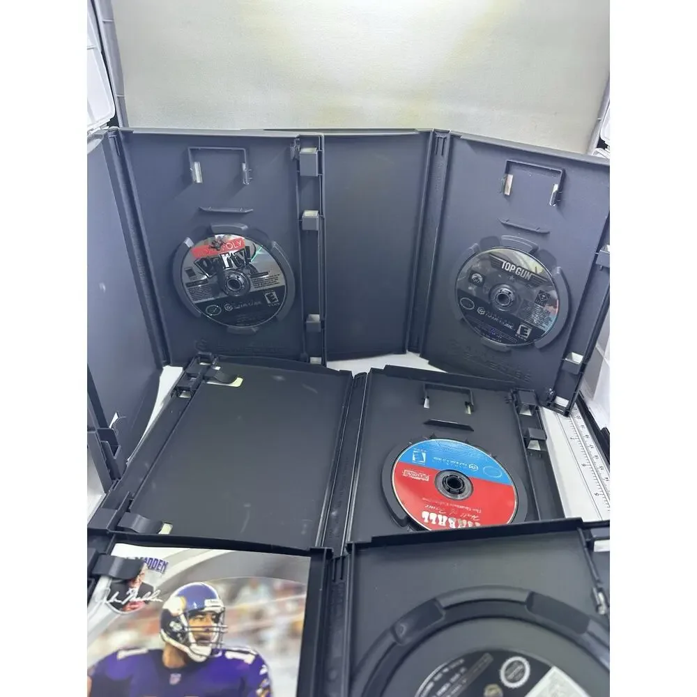 Nintendo Gamecube Game bundle Monopoly Pinball Madden Top Gun Retro Vintage